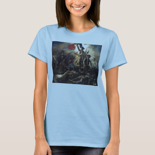 Camiseta La libertad como líder del pueblo (Anverso)