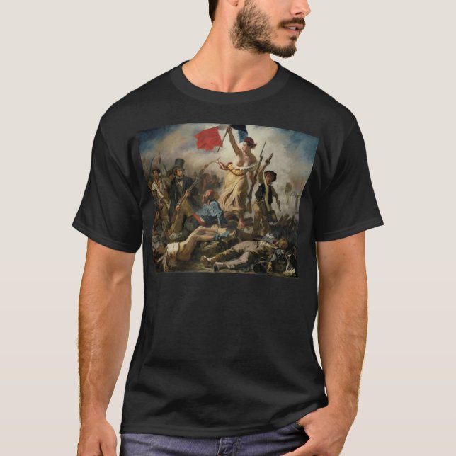 Camiseta La libertad como líder del pueblo, Delacroix (Anverso)