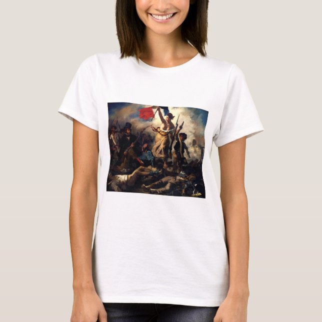 Camiseta La libertad como líder del pueblo, Eugene Delacroi (Anverso)