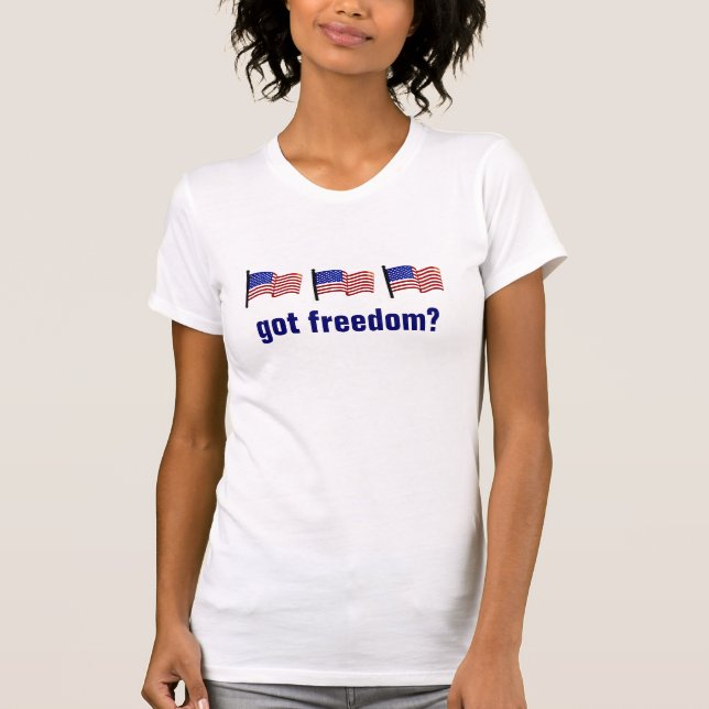 Camiseta La libertad conseguida agradece un diseño del (Anverso)