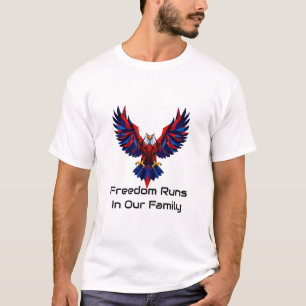 Camiseta La libertad corre en nuestra familia Regalo patrió