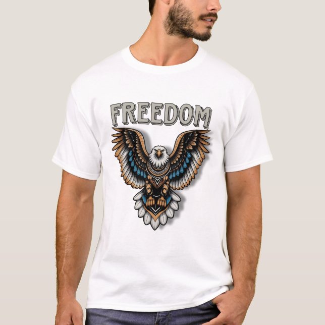 Camiseta La libertad creciente - un símbolo de fuerza e ind (Anverso)
