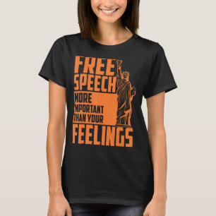 Camiseta La libertad de expresión es más importante que sus