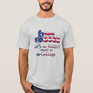 CAMISETA LA LIBERTAD DE EXPRESIÓN ES UN DERECHO Y NO UN PRI