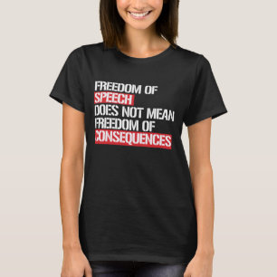 Camiseta La libertad de expresión no significa la libertad