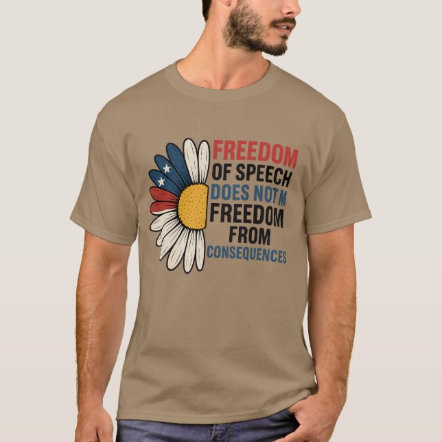 Camiseta La libertad de expresión no significa libertad de  (Anverso)