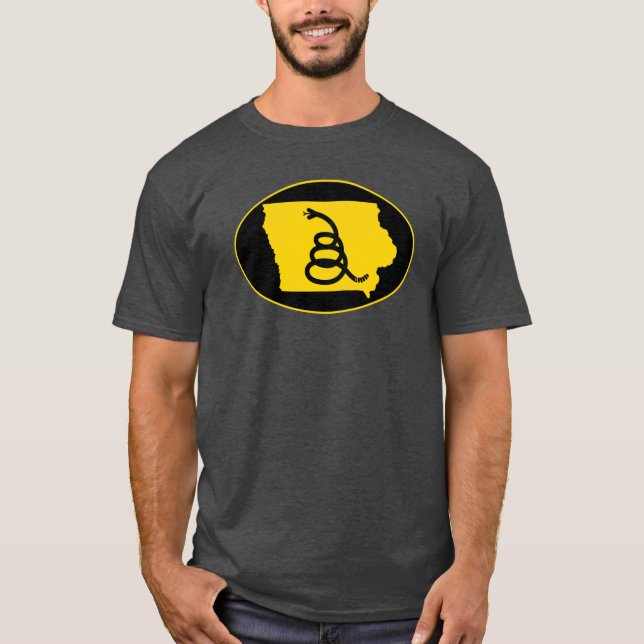 Camiseta La Libertad De La IOWA Es El Snak Moderno De Gadsd (Anverso)