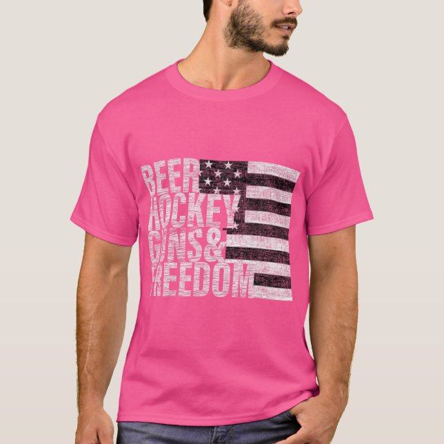 Camiseta La libertad de las armas de hockey sobre cerveza (Anverso)