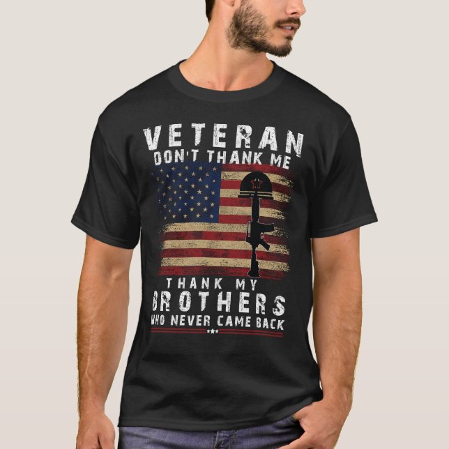 Camiseta La libertad de los veteranos no es libre, "Gracias (Anverso)