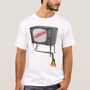 Camiseta La Libertad De Televisión Corta El Cordón