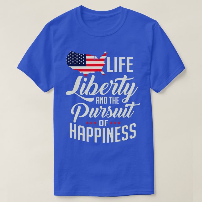 Camiseta La Libertad De Vida De Estados Unidos Y La Búsqued (Diseño del anverso)