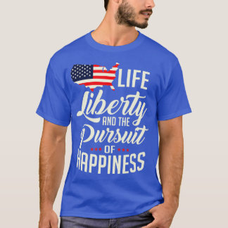 Camiseta La Libertad De Vida De Estados Unidos Y La Búsqued