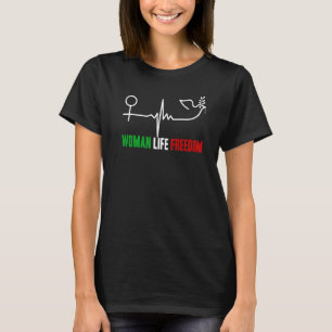 Camiseta La libertad de vida de la mujer Zan Zendegi Azadi