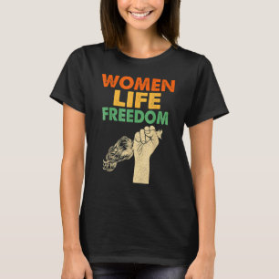 Camiseta La libertad de vida de las mujeres Irán Vintage fe