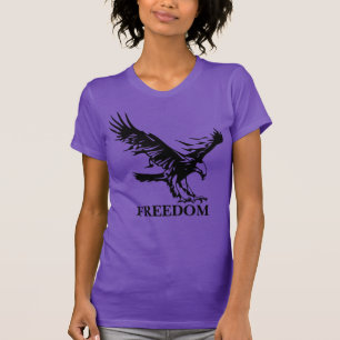 Camiseta La libertad del águila del símbolo. Personalizado