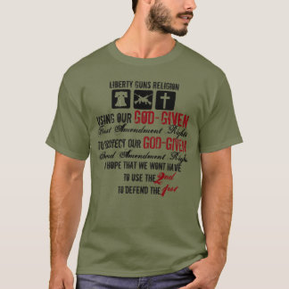 Camiseta La libertad dispara contra la religión