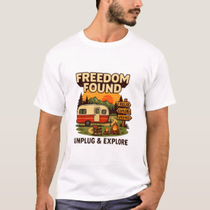 Camiseta La libertad encontrada es una aventura vintage