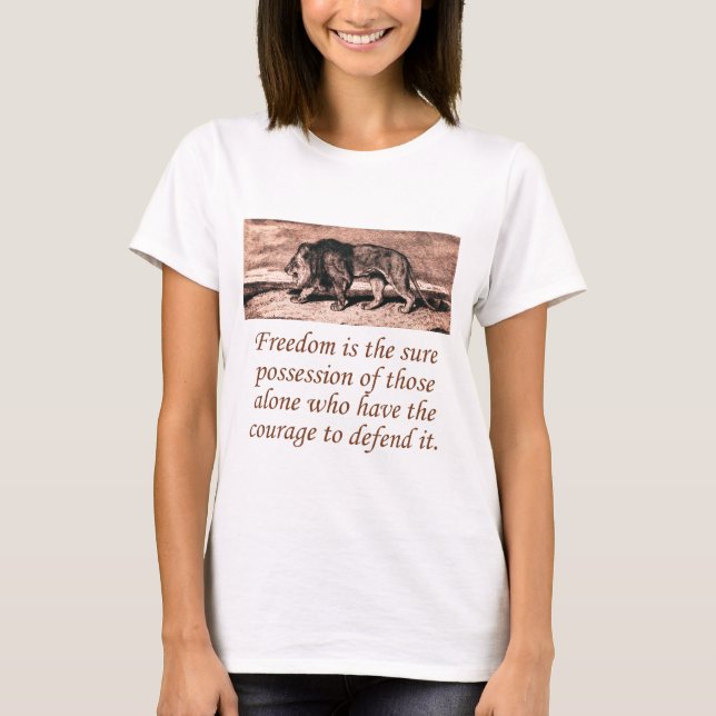 Camiseta La libertad es la posesión segura (Anverso)