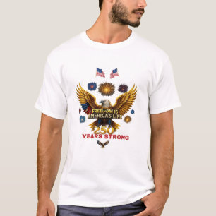 Camiseta La libertad es la vida de los estadounidenses