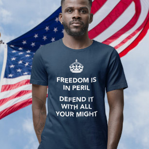 Camiseta La libertad está en peligro lo defiende con toda