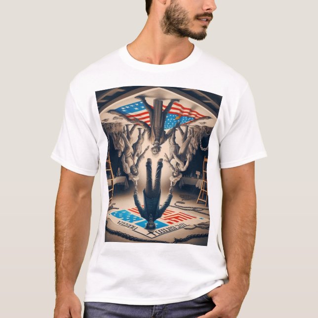 Camiseta La libertad invertida: Unshackling Perspectives (Anverso)