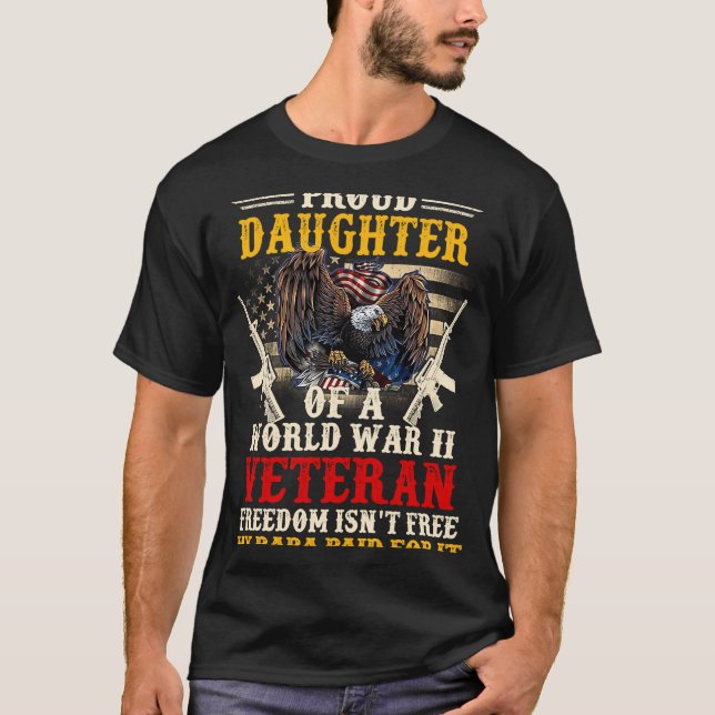Camiseta La libertad no es la hija orgullosa de un veterano (Anverso)