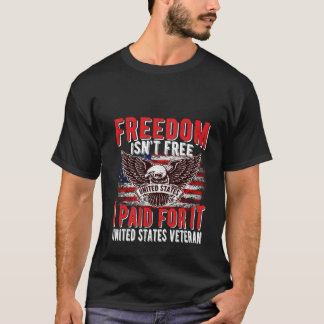 Camiseta La libertad no es libre de orgullo, padre veterano