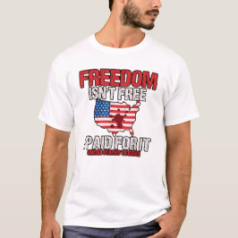 CAMISETA LA LIBERTAD NO ES LIBRE PAGÉ POR ELLA ESTADOS UNID