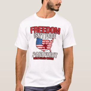 CAMISETA LA LIBERTAD NO ES LIBRE PAGÉ POR ELLA ESTADOS UNID