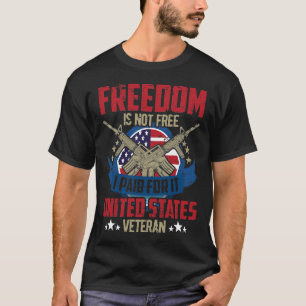 CAMISETA LA LIBERTAD NO ES LIBRE PAGO POR ELLA ESTADOS UNID