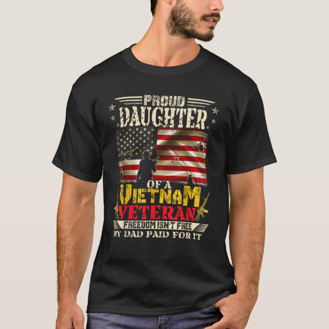 Camiseta La libertad no es una hija orgullosa de un veterin (Anverso)