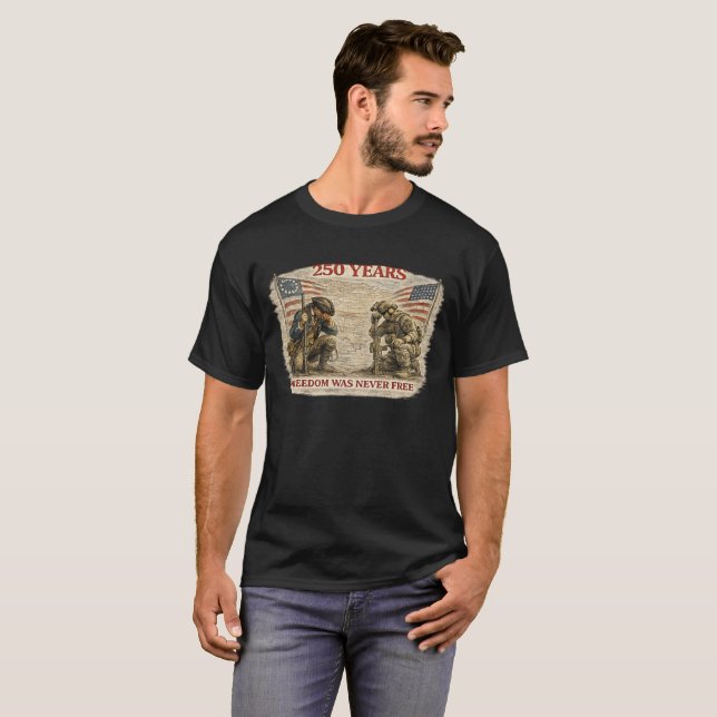 Camiseta la libertad nunca fue gratis (Anverso completo)