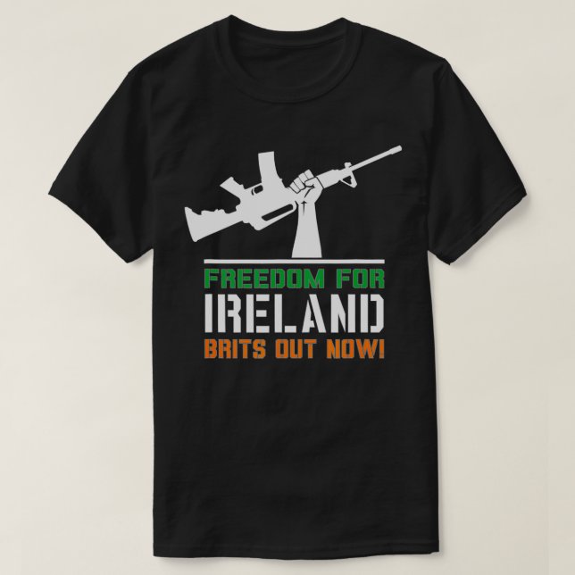 Camiseta La libertad para Irlanda se respira ahora (Diseño del anverso)