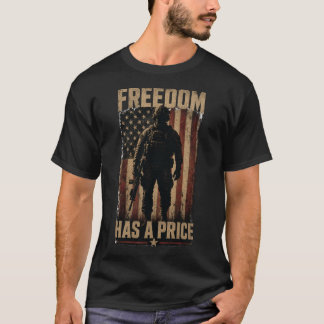 Camiseta La Libertad Tiene Un Precio Soldado Americano Patr