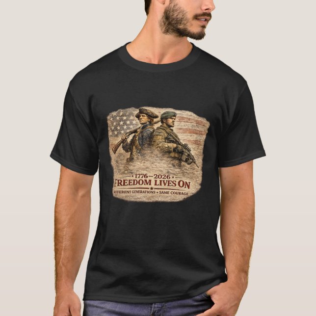 CAMISETA LA LIBERTAD VIVE (Anverso)