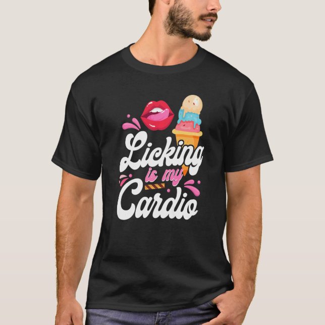 Camiseta La Licencia De Cono De Helado Es Mi Cardio (Anverso)