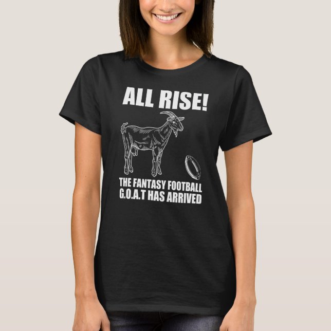 Camiseta La Liga de Campeones Fantasía Borrador De Fútbol T (Anverso)