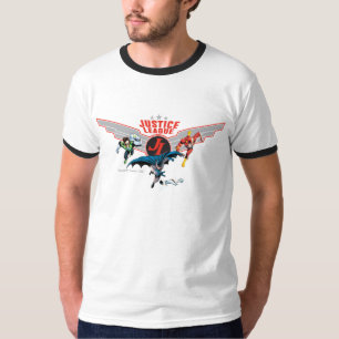 Camiseta La Liga de la Justicia Flying Air Badge and Herois