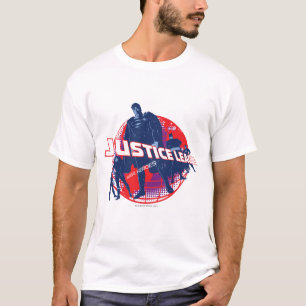 Camiseta La Liga de la Justicia, héroes globales y globo