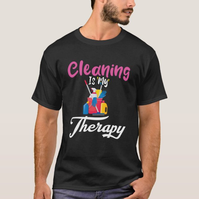Camiseta La Limpieza De Terapia De Flores De Jardinería Es  (Anverso)