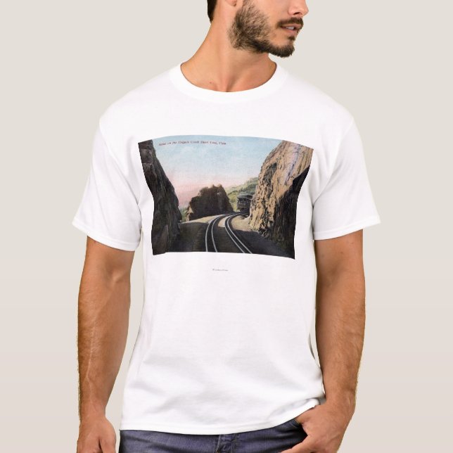 Camiseta La línea corta coche de ferrocarril (Anverso)