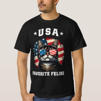 Camiseta La línea favorita de EE.UU. Orgulloso espíritu de