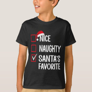 Camiseta La lista de Navidades favoritos de Naughty Santa