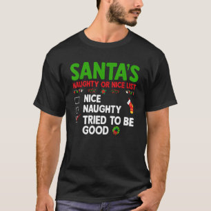 Camiseta La lista de traviesos o buenos de Santa Intenté se