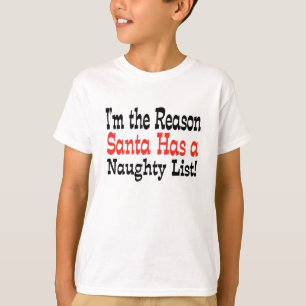 Camiseta ¡La lista traviesa de Santa!