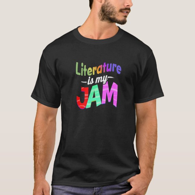 Camiseta La literatura es mi profesor de literatura improvi (Anverso)