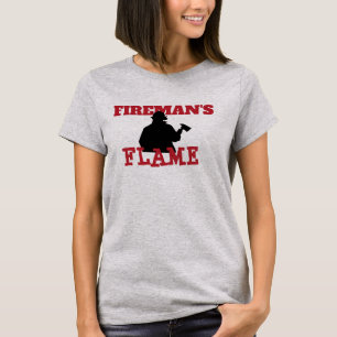 Camiseta La llama de Silhouette Fireman