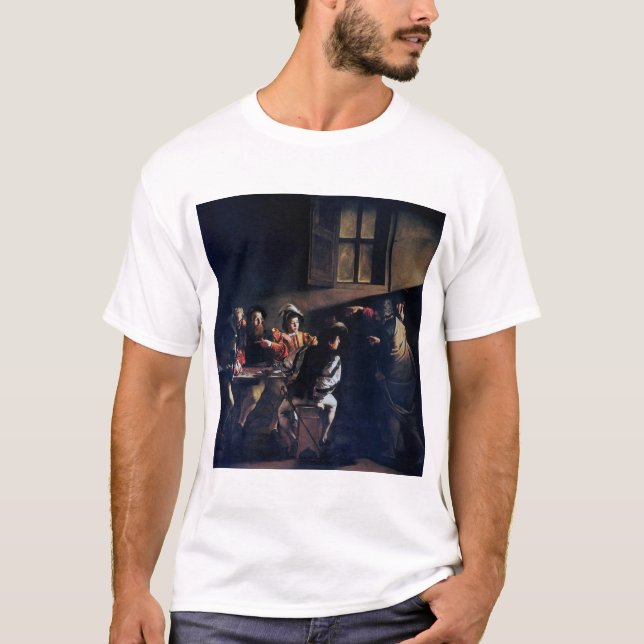 Camiseta La llamada de San Mateo, Caravaggio (Anverso)