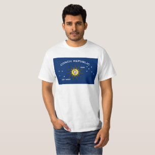 Camiseta La llave de la bandera de la República Concha al o