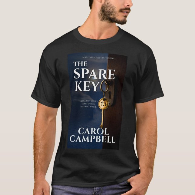 Camiseta La llave de repuesto – Colección de thrillers Sout (Anverso)